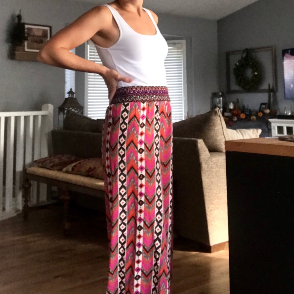Multi color maxi skirt